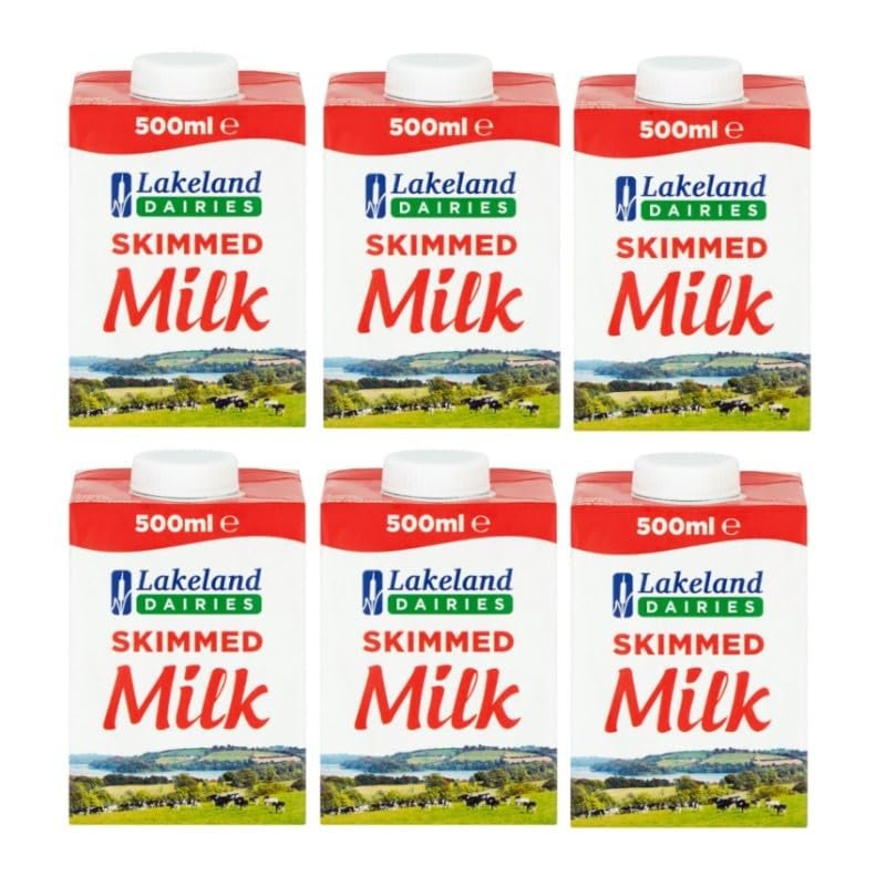 6 x 500ml Dairies UHT Skimmed Milk Long Lasting