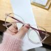 NOVESIXTDAT Stylish Oval Reading Glasses Women Men, Round Blue Light Blocking Computer Readers, Anti Eye Strain Flat Light Mirror (Color : Purple, Size : +3.50) view 1