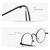 NOVESIXTDAT Round Metal Reading Glasses Women Men, Blue Light Blocking Readers, Retro Anti Eye Strain Computer Flat Light Mirror (Color : Silver, Size : +1.50) view 3