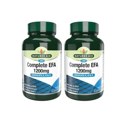 2 x 90 Aid Complete EFA Omega 1200mg Omega 3,6 & 9