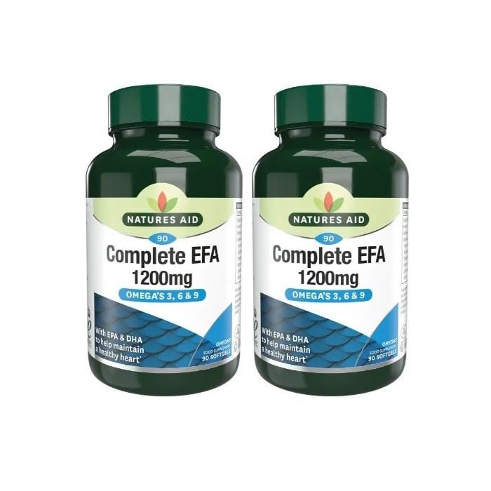2 x 90 Aid Complete EFA Omega 1200mg Omega 3,6 & 9