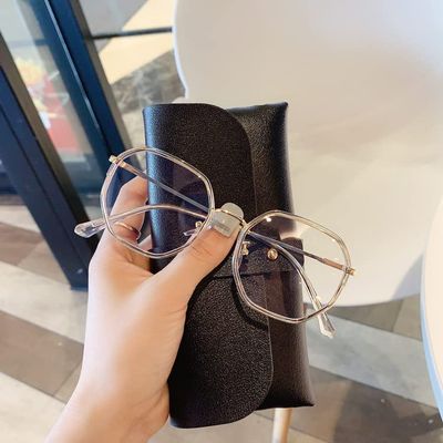 NOVESIXTDAT Stylish Polygonal Reading Glasses Women, Irregular Blue Light Blocking Readers, Anti Glare Computer Flat Light Mirror (Color : Clear, Size : +1.00)