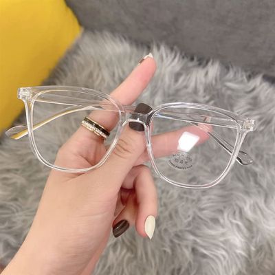 NOVESIXTDAT 2023 Retro Reading Glasses Women Men, Oval Blue Light Blocking Readers, Anti Filter Glare Computer Flat Light Mirror (Color : Clear, Size : +1.00)
