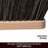 11.2" Hand Broom Soft Bristles Cleaning Brush, Dusting Brush with Wooden Handle, Handheld Car Broom, Small Counter Dust Brush, Bench Brush, Clothes Brush view 3