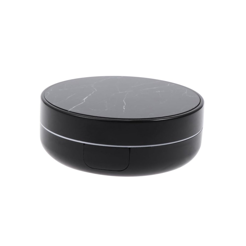 FOYTOKI Portable Lenses Holder Case Marble Pattern Box Compact Lens Container for Home Outdoor