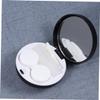 FOYTOKI Portable Lenses Holder Case Marble Pattern Box Compact Lens Container for Home Outdoor view 3