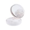 LALAFINA Marble Pattern Case Holder with Lid Portable Lens Container for Travel and Home Use in White view 1