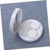 LALAFINA Marble Pattern Case Holder with Lid Portable Lens Container for Travel and Home Use in White view 3