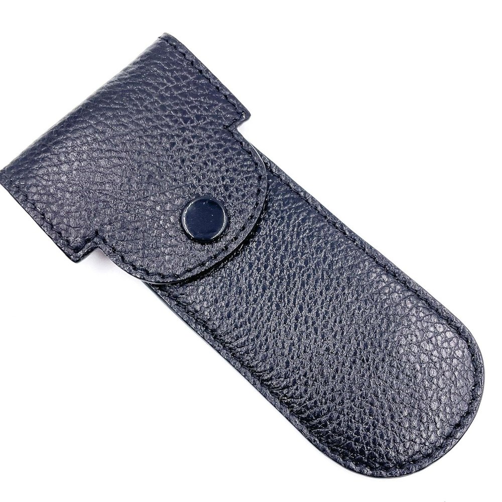 Parker Safety Razor Double Edge Safety Razor Travel Case - Leather Case with Snap-Lock Design - Compatible with Standard Double Edge Safety Razors