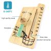 2 in 1 Sauna Thermometer Sand Timer Hourglass Wooden Thermometer Temperature Gauge Water-Proof 0-140  view 3