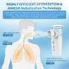 FEELLIFE Nebuliser Machine for Adults, Type-C Rechargeable Portable Nebuliser for Adults & Kids, Silent Portable Handheld Inhaler with 2 Masks, Mouthpiece and Storage Bag view 2