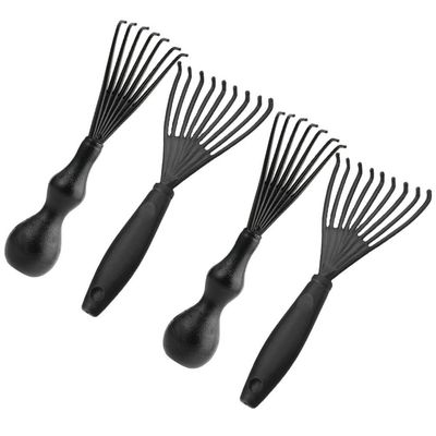 Lurrose 4Pcs household cleaner black hair brush comb hair remover cleaner brush comb cleaning tool brush Epilator small tools portable plastic