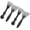 Lurrose 4Pcs household cleaner black hair brush comb hair remover cleaner brush comb cleaning tool brush Epilator small tools portable plastic view 1
