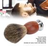 ANKROYU Shaving Brush, Shaving Foam Brush, Cleaning Brush with Wooden Handle for Men, Shaving Brushes for Home Barber Shop view 3