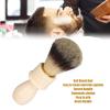 ANKROYU Shaving Brush for Men, Ergonomic Soft Bristle Shaving Brush with Resin Handle, Facial Grooming Tool for Home Barber Shop view 4
