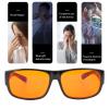 Fyearfly Anti Blue Light Glasses, 400-500Nm Blue Light Blocking Glasses Powerful Professional Filter Prevent Fatigue Glare Uv Eyestrain, For Long Time Watching Phone, Driving, PC Gaming(Square) view 4