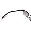 ZIZO EYEWEAR 2 PACK Men' Semi-Rimless Reading Glasses Light Tinted Lens &Clear Lens Reading Sunglasses/Spring Hinge R401 (Black & BlackTintedGrey, 1.00 Magnification) view 4