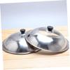 BAZAC Universal Pot Lid Stainless Steel Saucepan Stainless Steel Cookware Stainless Frying Pan Glass Frying Pot Tempered Glass Lid Universal Lid Cheese Cooking Utensils Frying Pan Cover-40CM view 4