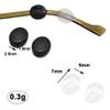 10 Pairs Eyeglasses Temple Grips Retainer Round Silicone Eyeglasses Temple Soft Eyeglass Retainers for Spectacle Sunglasses Glasses Eyewear view 4