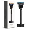 Bolin Webb Generation Razor and Stand in Black. Fitted with Gillette Fusion5 Blade. Luxury Razor for Men. view 1