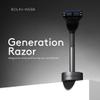 Bolin Webb Generation Razor and Stand in Graphite. Fitted with Gillette Fusion5 Blade. Luxury Razor for Men. view 4