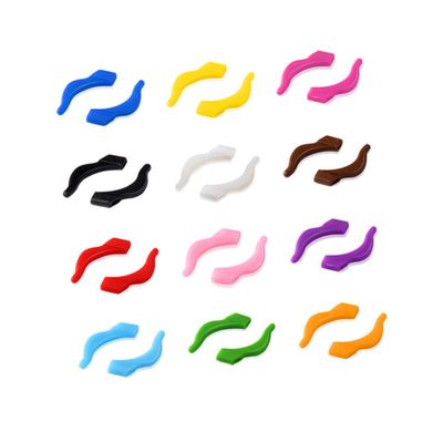 SOESFOUFU Silicone Eyeglass Ear Pads Anti-slip Covers Large Size, Non-slip Eyewear Ear Grips for Glasses Frame Fixing, Suitable for Adults, 24 Pairs Set