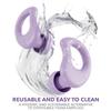 CURVD Everyday Earplugs  Ultra Soft, Customizable Sleep, Travel, Sensitivity, Noise Protection, for Sound Canceling Isolation, up to -30dB Reduction, NRR 15, Reusable and Sustainable (Purple) view 4