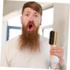 Beavorty Men Grooming Kit Beard Brush Double-Sided Natural Boar Bristles and Beech Wood Hair Styling Tool Reduces Beard Itch Removes Broken Hair view 3