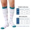 DRESHOW 4 Pairs Compression Socks For Women&Men Circulation Best Support for Athletic Running Cycling Travel view 3