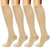 DRESHOW 4 Pairs Compression Socks For Women&Men Circulation Best Support for Athletic Running Cycling Travel view 1