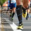 DRESHOW 4 Pairs Compression Socks For Women&Men Circulation Best Support for Athletic Running Cycling Travel view 3