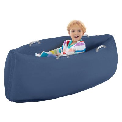 XLYLKS Peapod Sensory Chair 60", Inflatable Autism Sensory Pod - Provide Sensory Relief Therapy for Children 3+ with Special Needs, Games and Reading Loungers, Includes Air Pump (Blue)