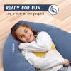 XLYLKS Peapod Sensory Chair 60", Inflatable Autism Sensory Pod - Provide Sensory Relief Therapy for Children 3+ with Special Needs, Games and Reading Loungers, Includes Air Pump (Blue) view 4