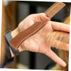 FOMIYES Wooden Folding Beard Comb for Men Hair Styling Comb Leather Case Portable for Beard Care view 4