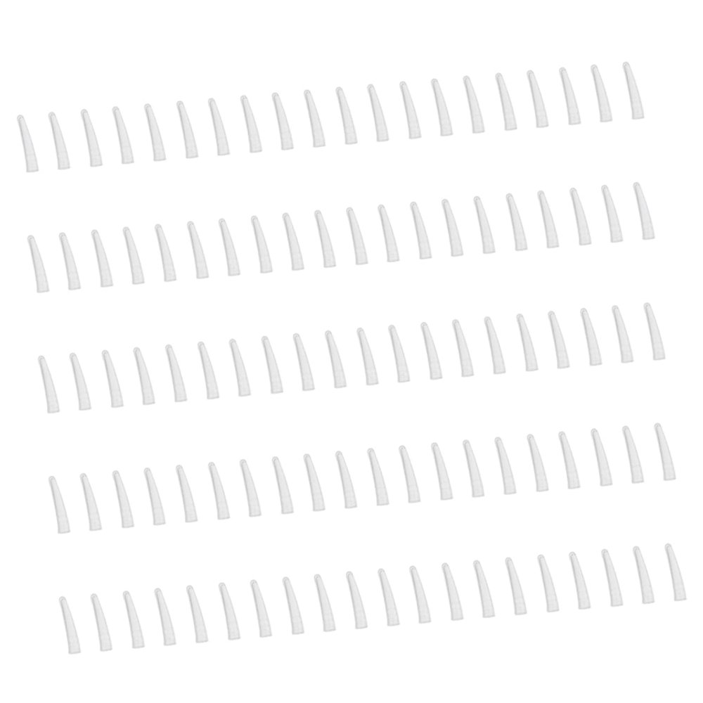 Beavorty 200pcs Tweezers Non-Slip Covers Tip Tweezers Protective Sleeve Elbow Clip Replacement Cover