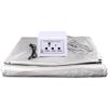 Body Shaper Digital Far-Infrared (FIR) Heat Sauna Blanket with 3 Zone Controller Professional Detox Therapy Sliming Heating Anti Ageing Beauty Machine (Silver) view 1