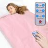Far Infrared Sauna Blanket, 2 Zone Oxford Sauna Heating Blanket Body Shaper Detox Therapy Anti Ageing Beauty Machine for Beauty Salon, Spa and Home Use (Pink) view 1