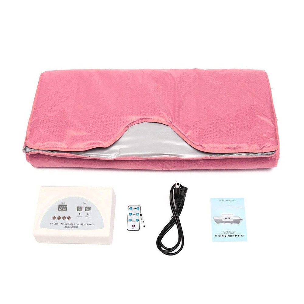 Sauna Blanket, Portable Sauna 2 Zones Heating Sauna Blanket Body Shaper Oxford Professional Sauna Blanket For Detox Therapy Home Use Steam Generator