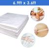 Far Infrared Sauna Blanket 2 Zone Detox Therapy FIR Sauna Blanket for Body Shape Slimming Fitness, Allow Reach Out Hand, with 50 Packs Plastic Sheeting for Body Wrap view 2