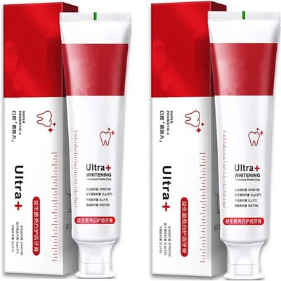 Sp-4 Probiotic Toothpaste, All Smiles Brightening & Stain Removing Toothpaste, Brightening Toothpaste Fresh Breath, Natural Tooth Whitening Agent, 120g (2pcs)