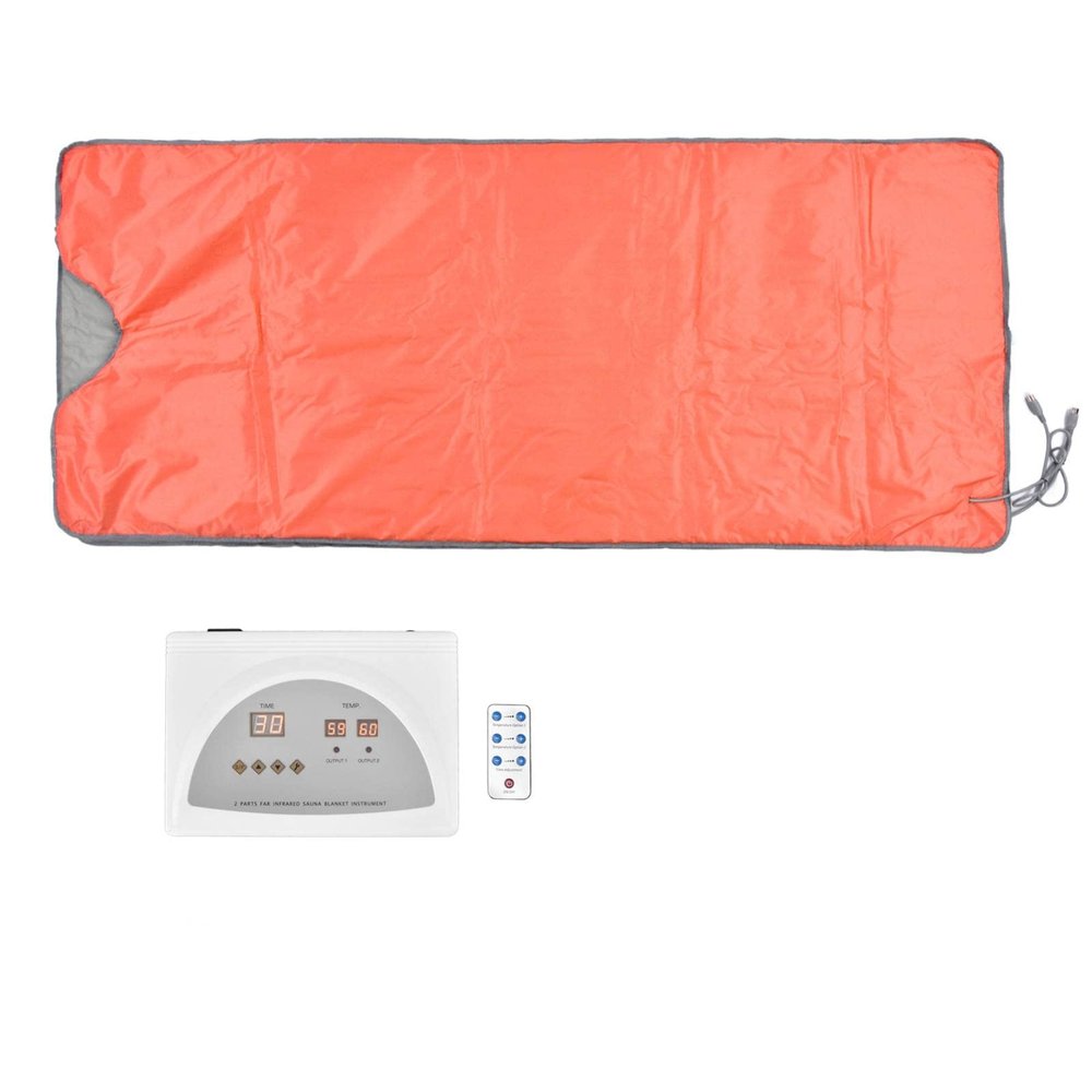 Sauna Blanket,650W Infrared Sauna Blanket for Home Relaxation,Exercise Recovery,Detox Your Body,35-80 Blanket Temperature,Two Stage Heat (UK)