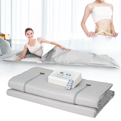 Infrared Sauna Blanket with Zipper, Professional Detox Therapy Steam Blanket, Home Spa Beauty Device for Hot Sweating, Beauty Salon, Detox, Relaxtion, Relieve Pain