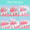 200 Pcs Dental Floss Sticks, Floss Picks Disposable Floss Sticks Dental 2 in 1 Toothpick for Interdental Cleaning view 4