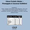 Vieve Protein Water 6x500ml - Pineapple & Coconut | 20g Protein, Sugar Free, Fat Free & Dairy Free | A Ready to Drink Alternative to Protein Powders & Shakes | 6 Pack view 2