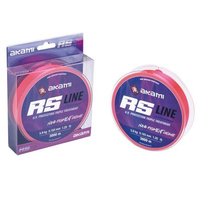 AKAMI RS LINE - Colour Pink Candy, LBS 15.00, KG 6.80, MM 0.201, MT 3000, JPN 1.5