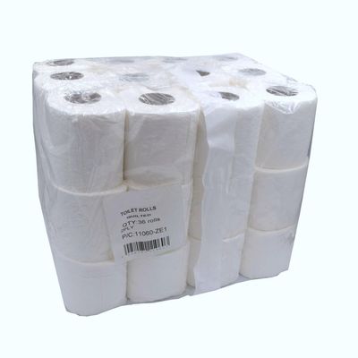 36 Rolls Economy Soft 2Ply Toilet Paper | White Quilted Comfort Tissue Rolls | Quick Dissolving Absorbent Toilet Rolls | Everyday Necessity for Home and Commercial Use