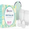 2pk Omnitex Menstrual Cups for Breast Cancer | 100% Pure Medical Grade Silicone | Safe Eco-Friendly Tampon & Pad Alternative | Non-Toxic ISO10993 Tested | BPA & Latex-Free, Pack of 2X Small Cups view 1