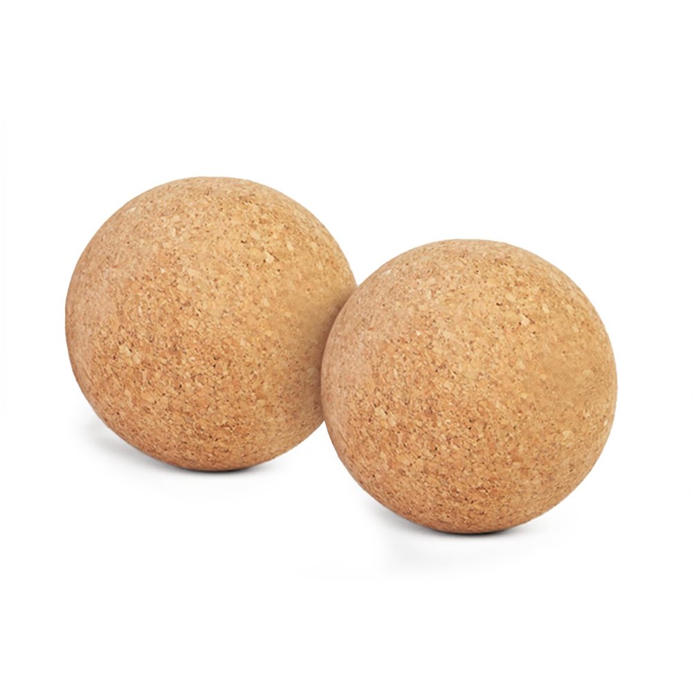 Yoga Studio Unbranded Cork Massage Balls Twin Pack, Trigger Point Therapy Ball, Cork Ball Roller for Muscle Tension, Deep Tissue Relief (4cm)