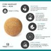 Yoga Studio Unbranded Cork Massage Balls Twin Pack, Trigger Point Therapy Ball, Cork Ball Roller for Muscle Tension, Deep Tissue Relief (4cm) view 4