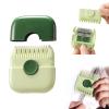2 In 1 Hair Trimmer - Hair Trimmer Cutter Razor Comb Hair Cutter Thinner, Manual Portable Hair Thinning Comb, Removable Blades (Green) view 1